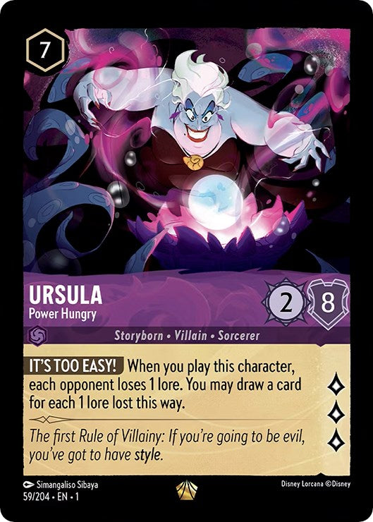 Ursula - Power Hungry (59/204) [The First Chapter] Lorcana Single Disney | Red Claw Gaming