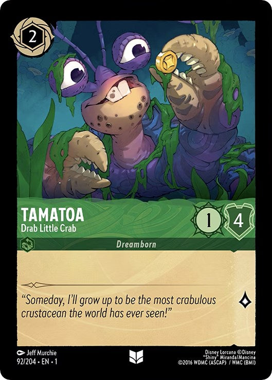 Tamatoa - Drab Little Crab (92/204) [The First Chapter] Lorcana Single Disney | Red Claw Gaming