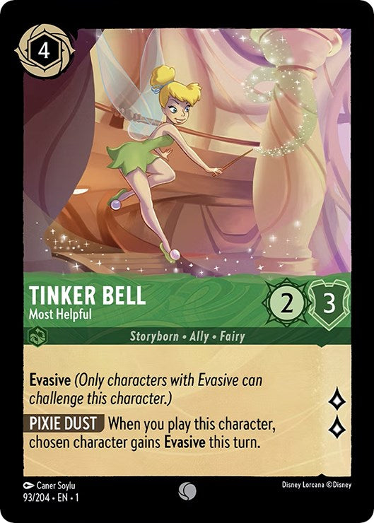Tinker Bell - Most Helpful (93/204) [The First Chapter] Lorcana Single Disney | Red Claw Gaming