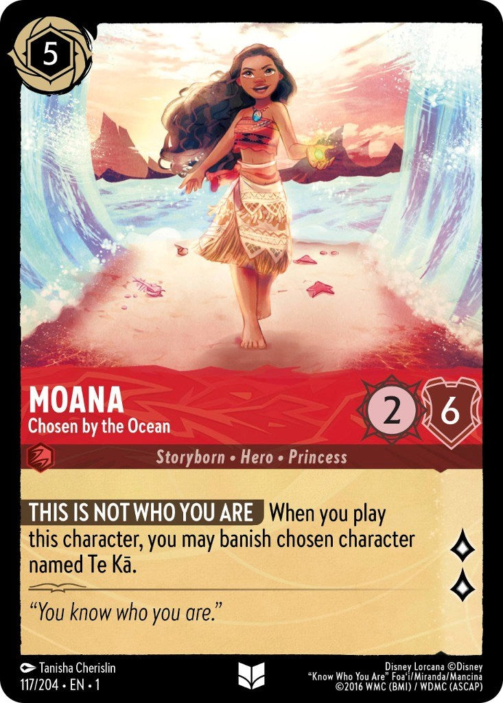 Moana - Chosen by the Ocean (117/204) [The First Chapter] Lorcana Single Disney | Red Claw Gaming