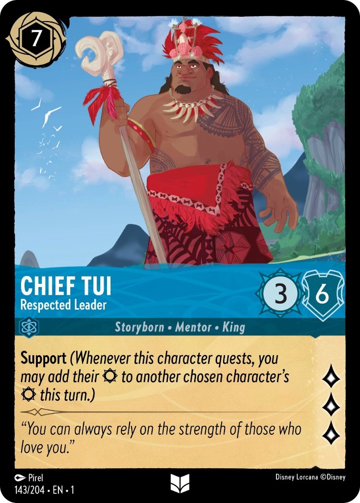 Chief Tui - Respected Leader (143/204) [The First Chapter] Lorcana Single Disney | Red Claw Gaming