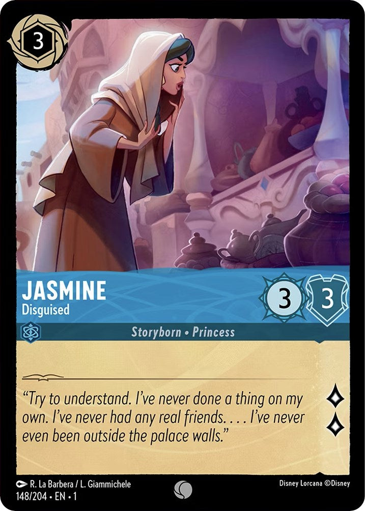 Jasmine - Disguised (148/204) [The First Chapter] Lorcana Single Disney | Red Claw Gaming
