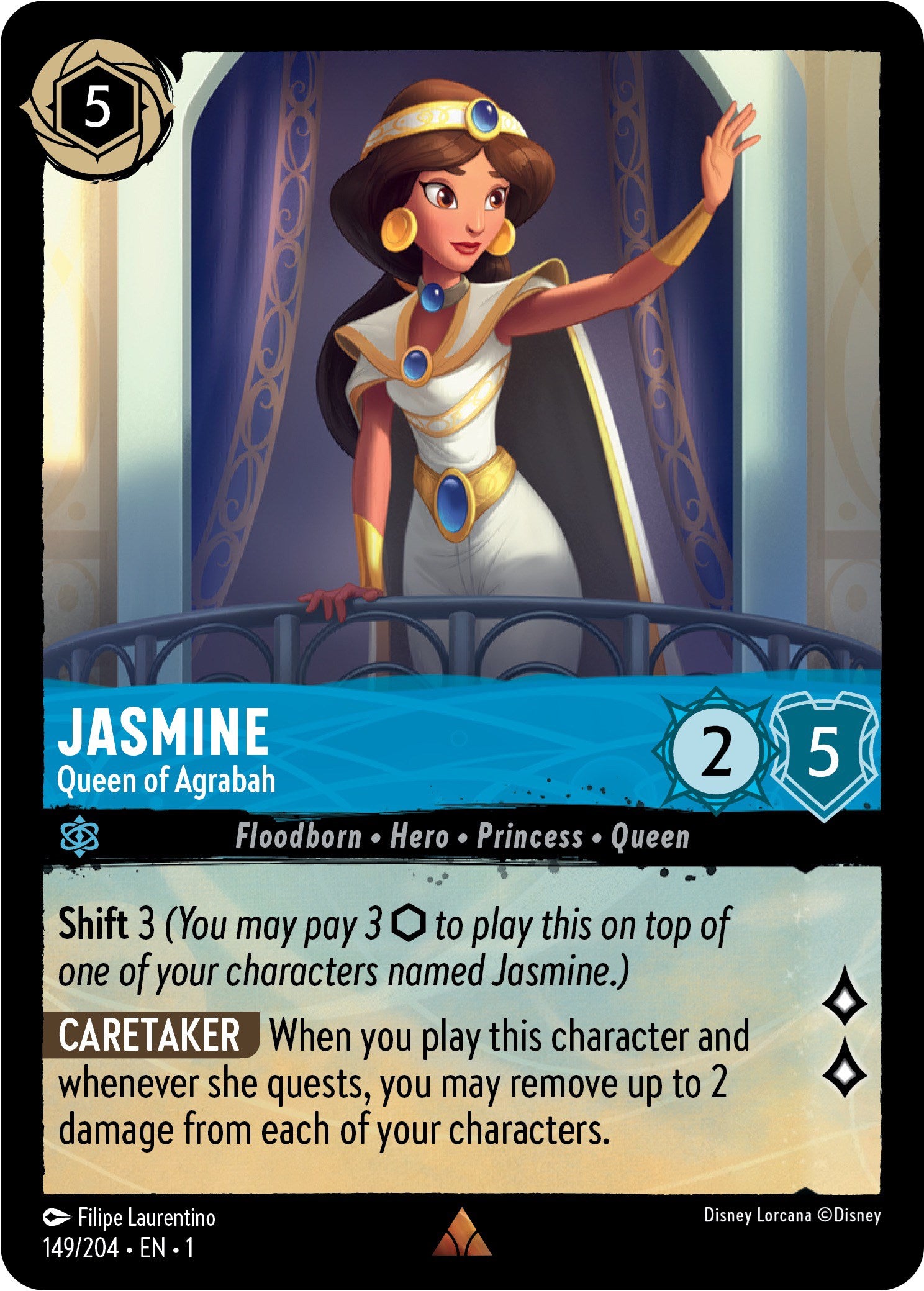 Jasmine - Queen of Agrabah (149/204) [The First Chapter] Lorcana Single Disney | Red Claw Gaming