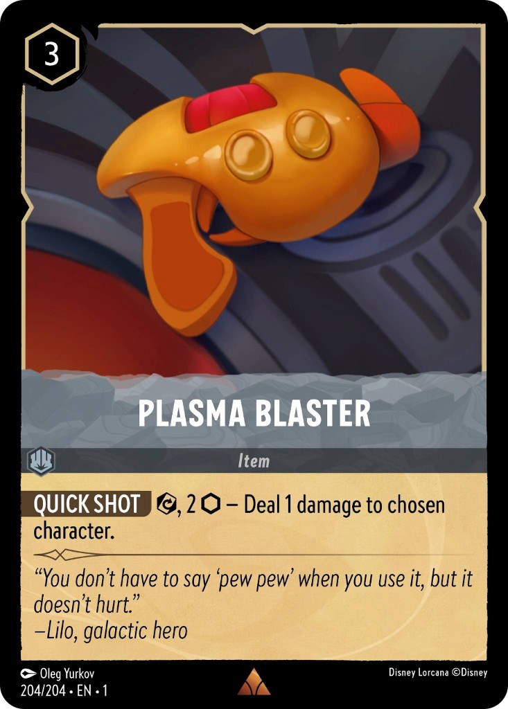 Plasma Blaster (204/204) [The First Chapter] Lorcana Single Disney | Red Claw Gaming