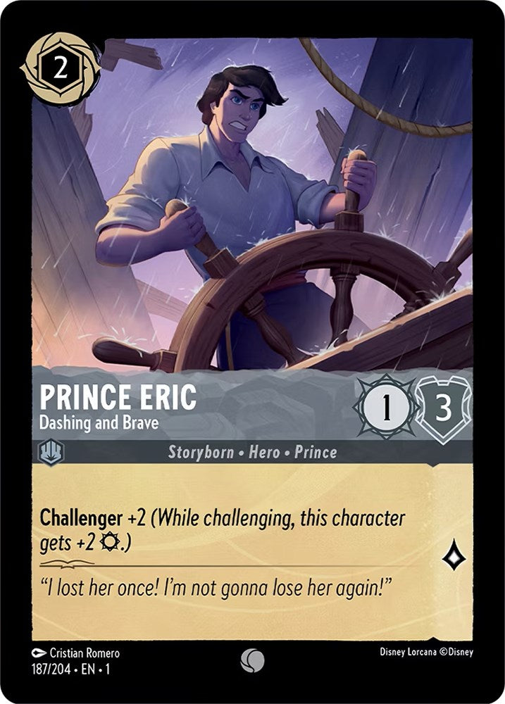 Prince Eric - Dashing and Brave (187/204) [The First Chapter] Lorcana Single Disney | Red Claw Gaming