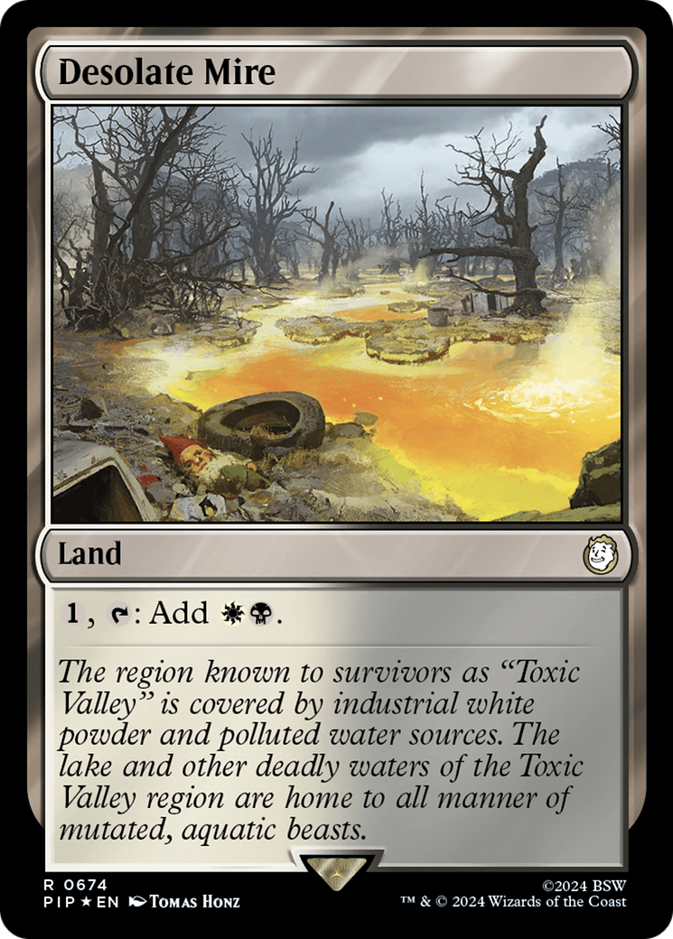 Desolate Mire (Surge Foil) [Fallout] MTG Single Magic: The Gathering    | Red Claw Gaming