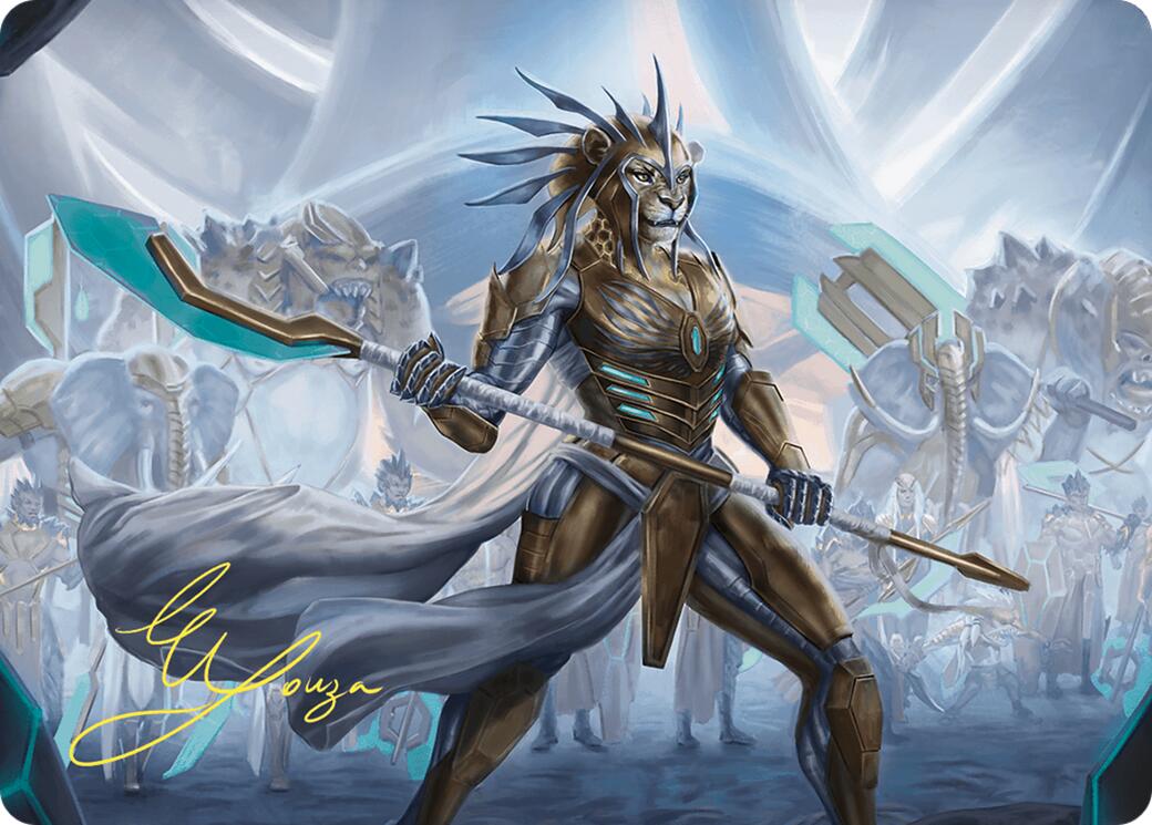 Kemba, Kha Regent Art Card (Gold-Stamped Signature) [Commander Masters Art Series] MTG Single Magic: The Gathering | Red Claw Gaming
