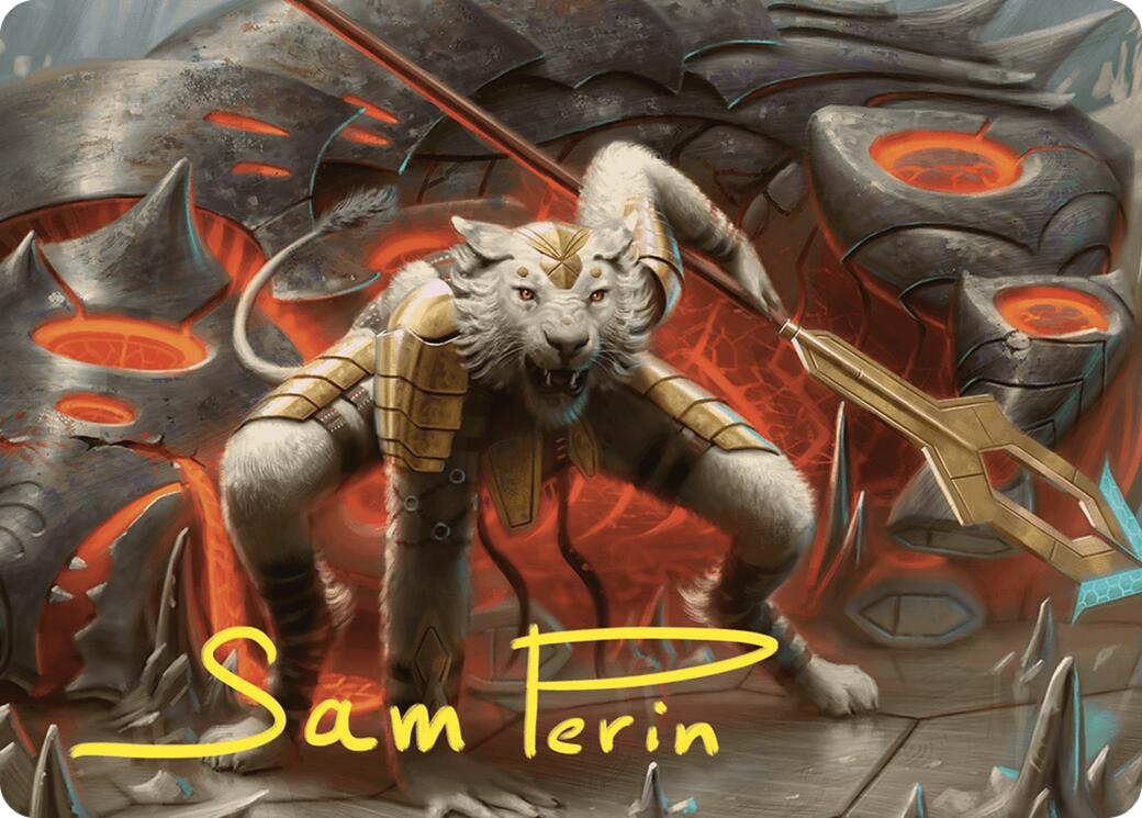 Sunspear Shikari Art Card (Gold-Stamped Signature) [Commander Masters Art Series] MTG Single Magic: The Gathering | Red Claw Gaming