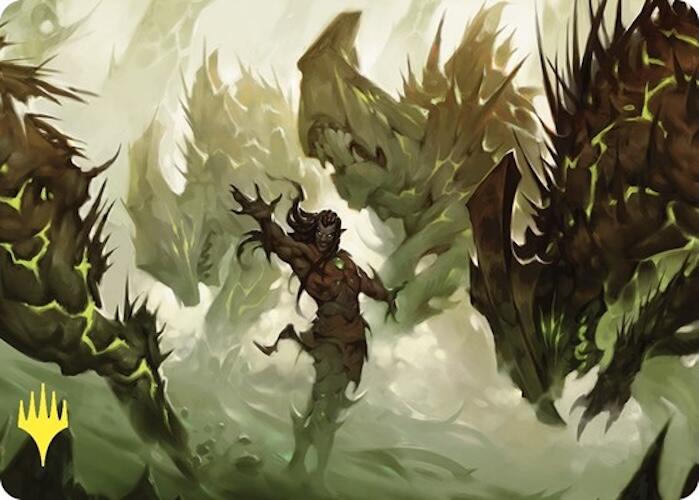 Ezuri's Predation Art Card (Gold-Stamped) [Commander Masters Art Series] MTG Single Magic: The Gathering | Red Claw Gaming