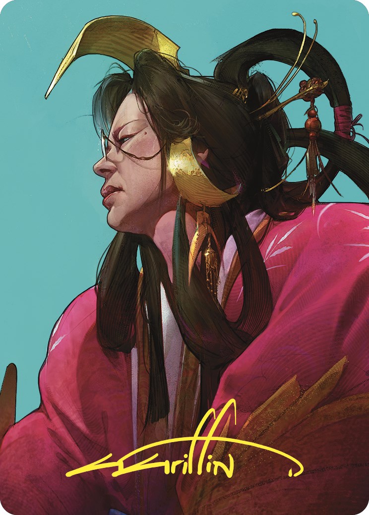 Azami, Lady of Scrolls Art Card (Gold-Stamped Signature) [Commander Masters Art Series] MTG Single Magic: The Gathering | Red Claw Gaming