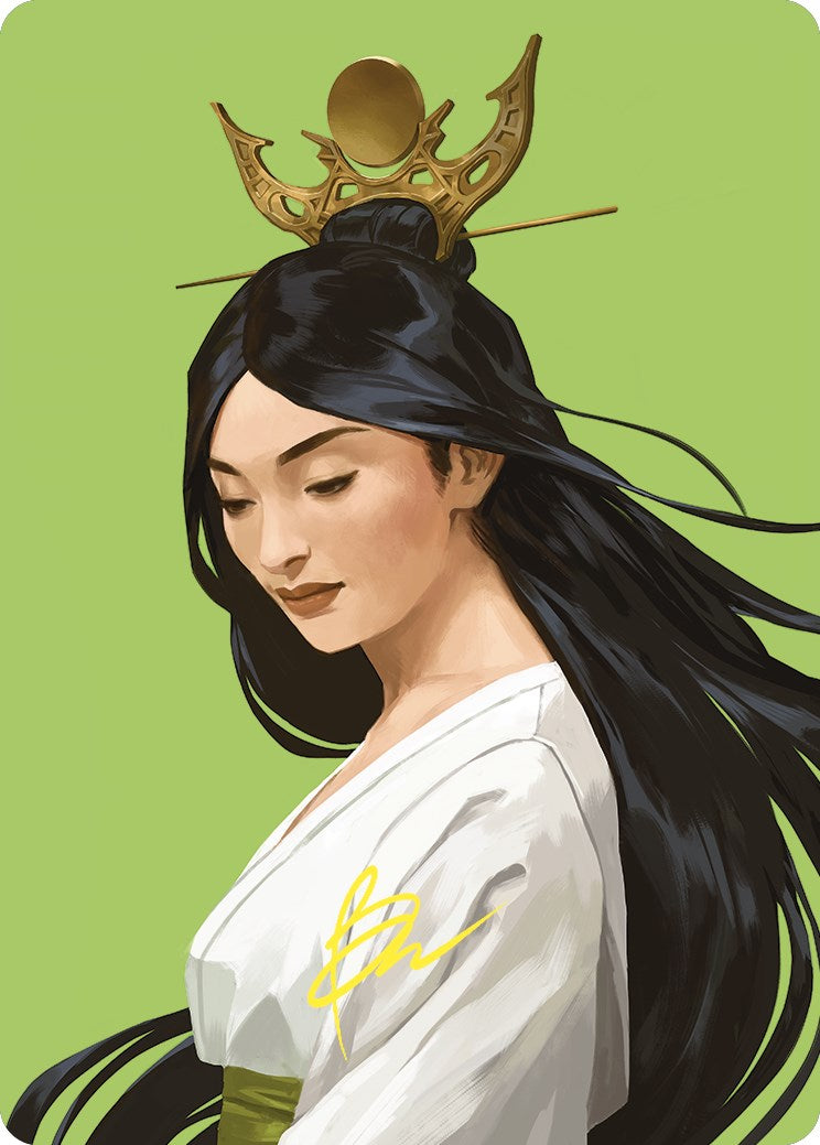 Azusa, Lost but Seeking Art Card (Gold-Stamped Signature) [Commander Masters Art Series] MTG Single Magic: The Gathering | Red Claw Gaming
