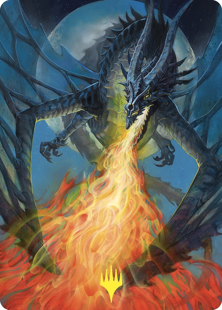 Balefire Dragon Art Card (Gold-Stamped) [Commander Masters Art Series] MTG Single Magic: The Gathering | Red Claw Gaming