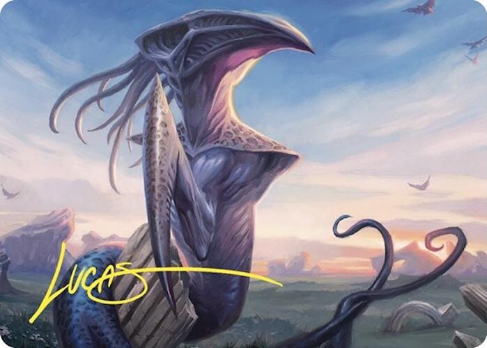 Sentinel Sliver Art Card (Gold-Stamped Signature) [Commander Masters Art Series] MTG Single Magic: The Gathering | Red Claw Gaming
