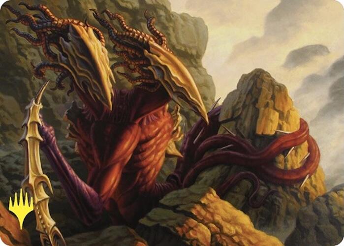 Two-Headed Sliver Art Card (Gold-Stamped) [Commander Masters Art Series] MTG Single Magic: The Gathering | Red Claw Gaming