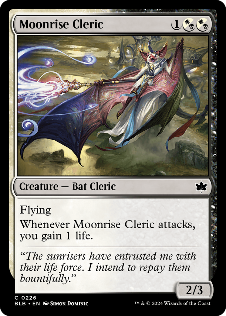 Moonrise Cleric [Bloomburrow] MTG Single Magic: The Gathering | Red Claw Gaming