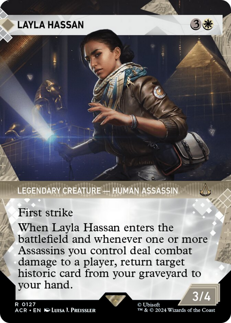 Layla Hassan (Showcase) [Assassin's Creed] MTG Single Magic: The Gathering | Red Claw Gaming