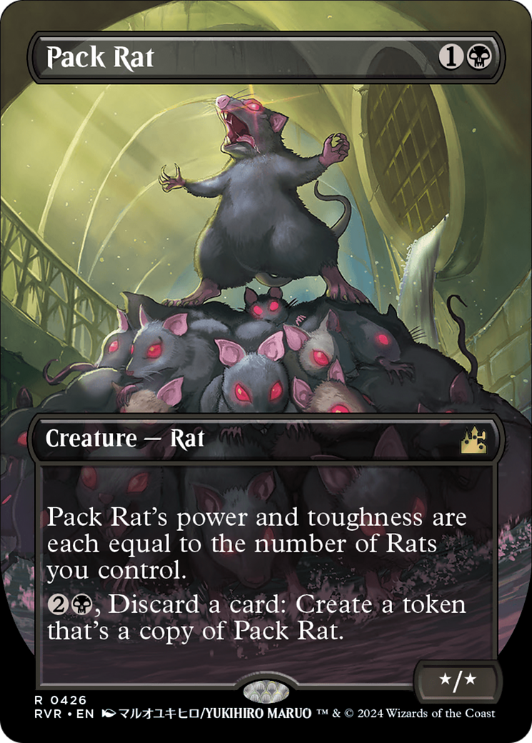 Pack Rat (Anime Borderless) [Ravnica Remastered] MTG Single Magic: The Gathering | Red Claw Gaming