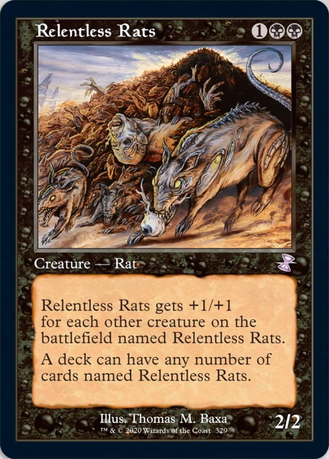Relentless Rats (Timeshifted) [Time Spiral Remastered] MTG Single Magic: The Gathering | Red Claw Gaming