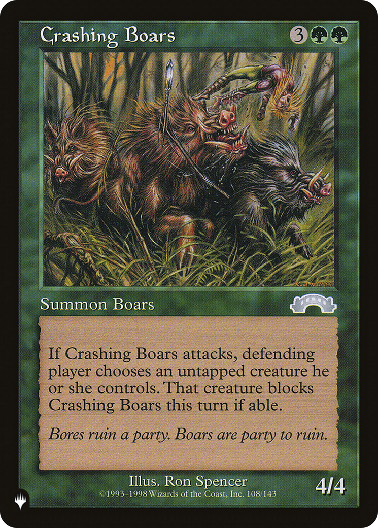 Crashing Boars [The List] MTG Single Magic: The Gathering | Red Claw Gaming