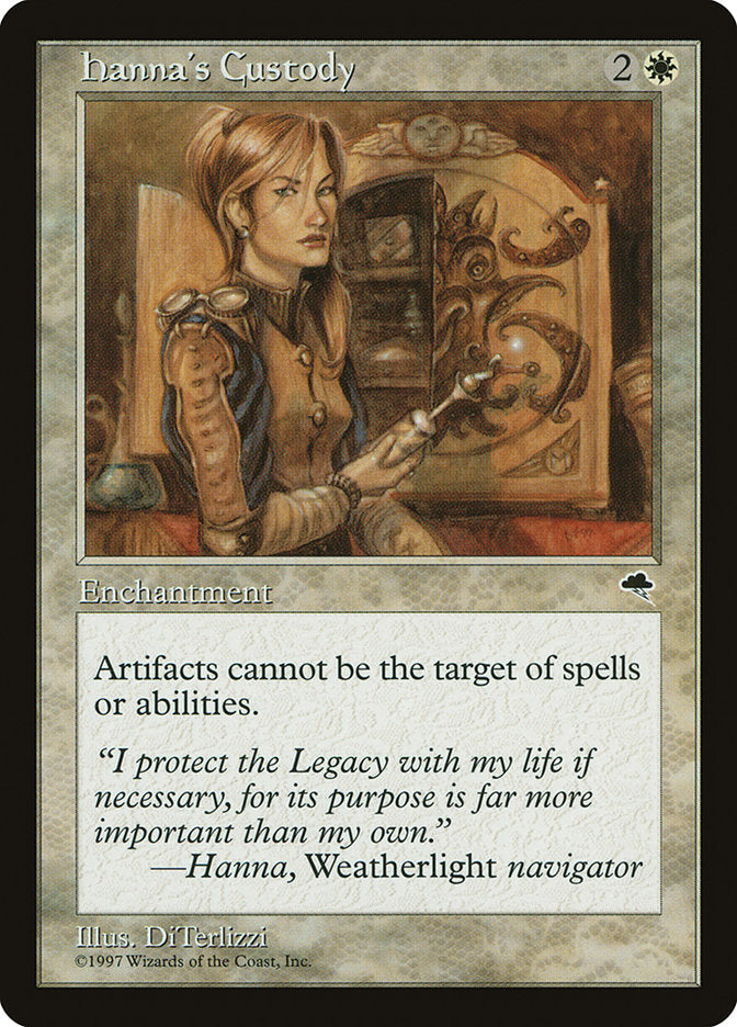 Hanna's Custody [Tempest] MTG Single Magic: The Gathering | Red Claw Gaming