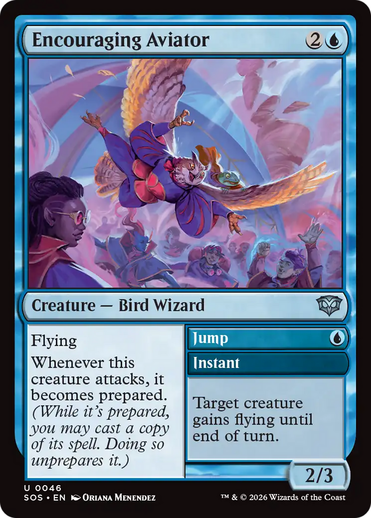 Encouraging Aviator [Secrets of Strixhaven] MTG Single Magic: The Gathering | Red Claw Gaming