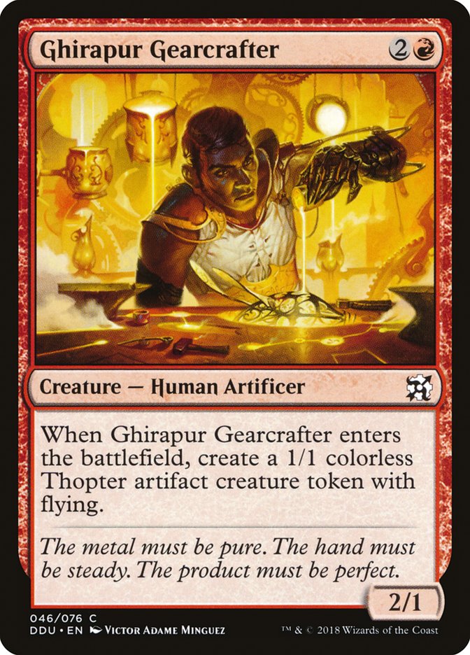 Ghirapur Gearcrafter [Duel Decks: Elves vs. Inventors] MTG Single Magic: The Gathering | Red Claw Gaming