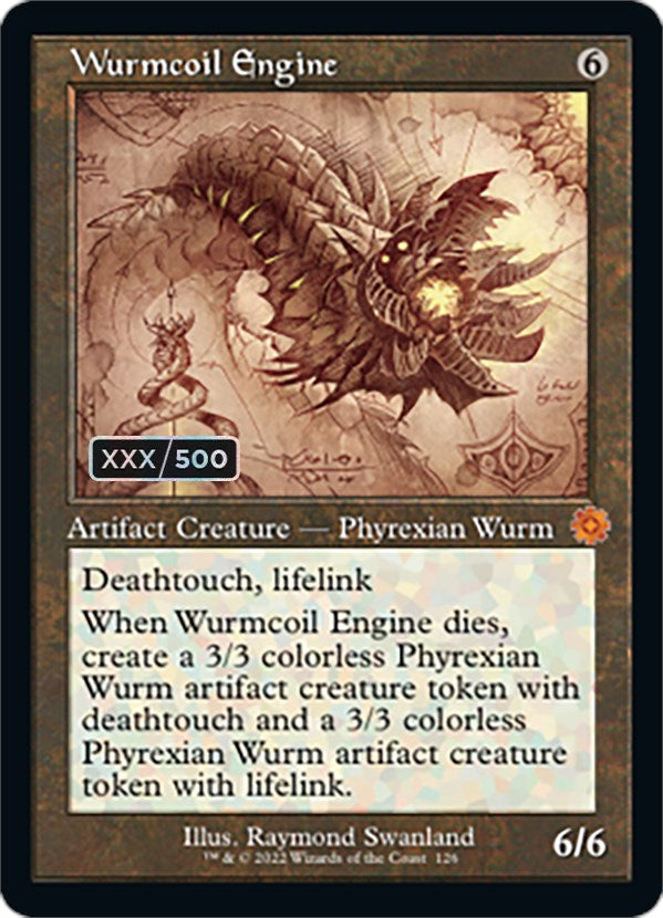 Wurmcoil Engine (Retro Schematic) (Serialized) [The Brothers' War Retro Artifacts] MTG Single Magic: The Gathering | Red Claw Gaming
