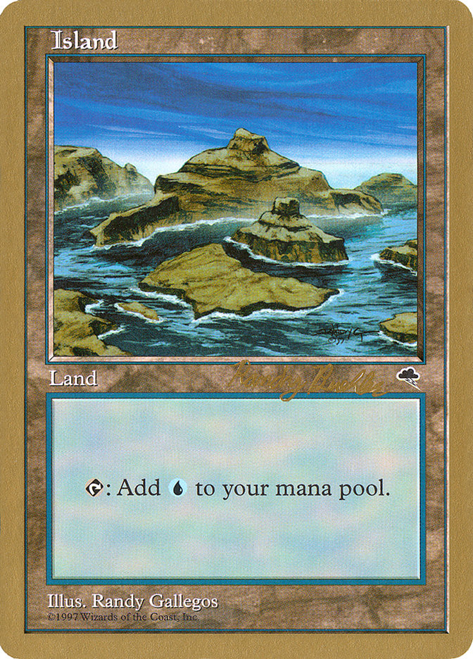 Island (rb338) (Randy Buehler) [World Championship Decks 1998] MTG Single Magic: The Gathering | Red Claw Gaming