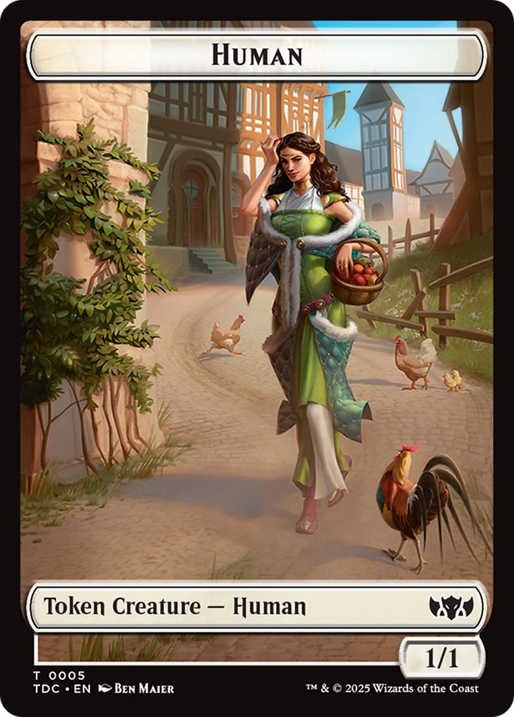 Human // Rat Double-Sided Token [Tarkir: Dragonstorm Commander Tokens] MTG Single Magic: The Gathering | Red Claw Gaming