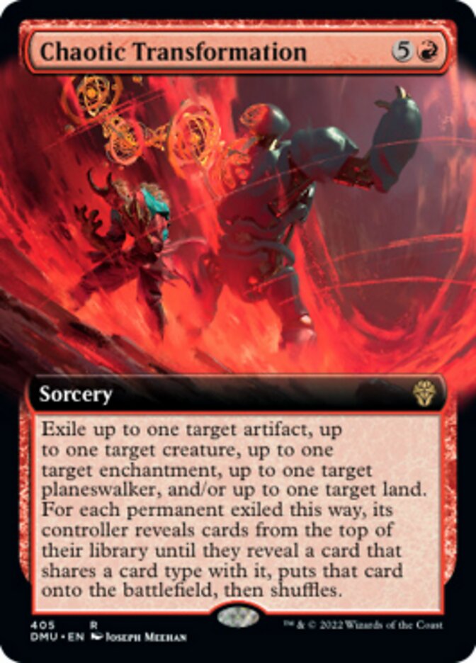 Chaotic Transformation (Extended Art) [Dominaria United] MTG Single Magic: The Gathering | Red Claw Gaming