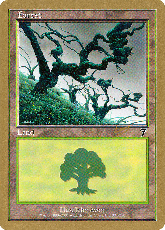Forest (rl331) (Raphael Levy) [World Championship Decks 2002] MTG Single Magic: The Gathering | Red Claw Gaming
