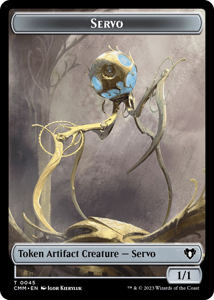 Servo // Thrull Double-Sided Token [Commander Masters Tokens] MTG Single Magic: The Gathering    | Red Claw Gaming