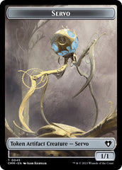 Servo // Thrull Double-Sided Token [Commander Masters Tokens] MTG Single Magic: The Gathering    | Red Claw Gaming