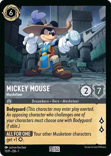Mickey Mouse - Musketeer (GenCon 2023) (11/P1) [Promo Cards] Lorcana Single Disney | Red Claw Gaming