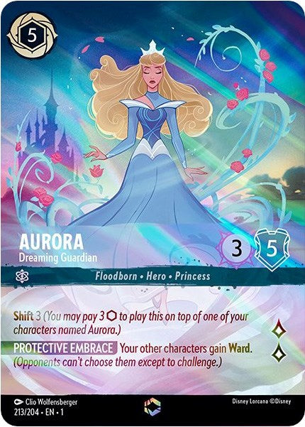 Aurora - Dreaming Guardian (Enchanted) (213/204) [The First Chapter] Lorcana Single Disney | Red Claw Gaming