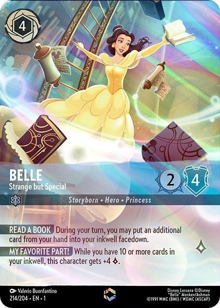 Belle - Strange but Special (Enchanted) (214/204) [The First Chapter] Lorcana Single Disney | Red Claw Gaming