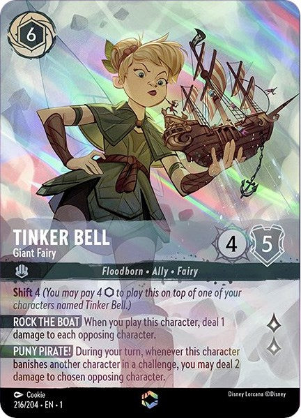 Tinker Bell - Giant Fairy (Enchanted) (216/204) [The First Chapter] Lorcana Single Disney | Red Claw Gaming