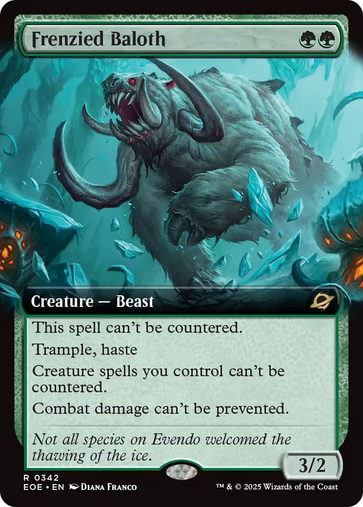 Frenzied Baloth (Extended Art) [Edge of Eternities] MTG Single Magic: The Gathering | Red Claw Gaming