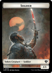 Soldier // Dragon (0020) Double-Sided Token [Commander Masters Tokens] MTG Single Magic: The Gathering    | Red Claw Gaming