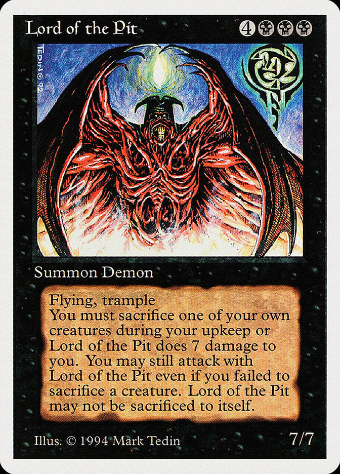 Lord of the Pit [Summer Magic / Edgar] MTG Single Magic: The Gathering | Red Claw Gaming