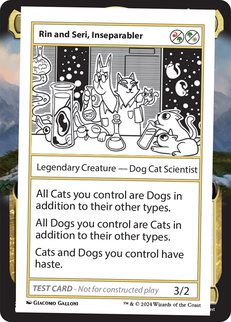 Rin and Seri, Inseparabler [Mystery Booster 2 Playtest Cards] MTG Single Magic: The Gathering | Red Claw Gaming