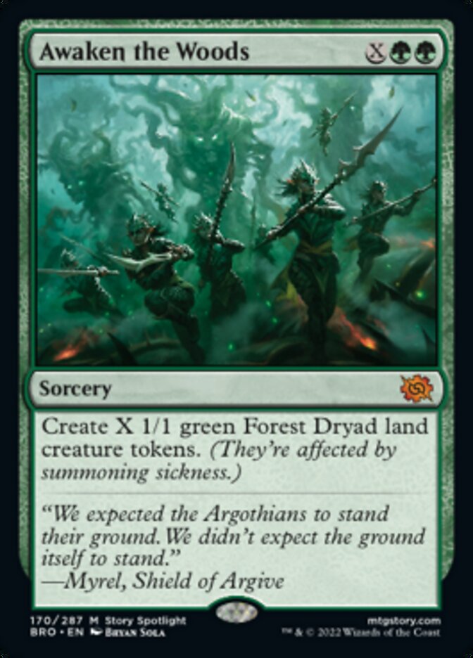 Awaken the Woods [The Brothers' War] MTG Single Magic: The Gathering | Red Claw Gaming