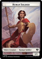 Human Soldier // Phyrexian Myr Double-Sided Token [Commander Masters Tokens] MTG Single Magic: The Gathering    | Red Claw Gaming
