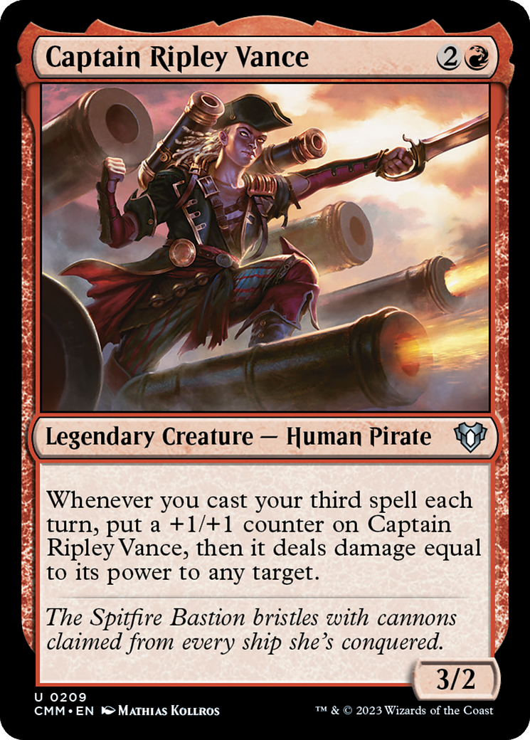 Captain Ripley Vance [Commander Masters] MTG Single Magic: The Gathering    | Red Claw Gaming