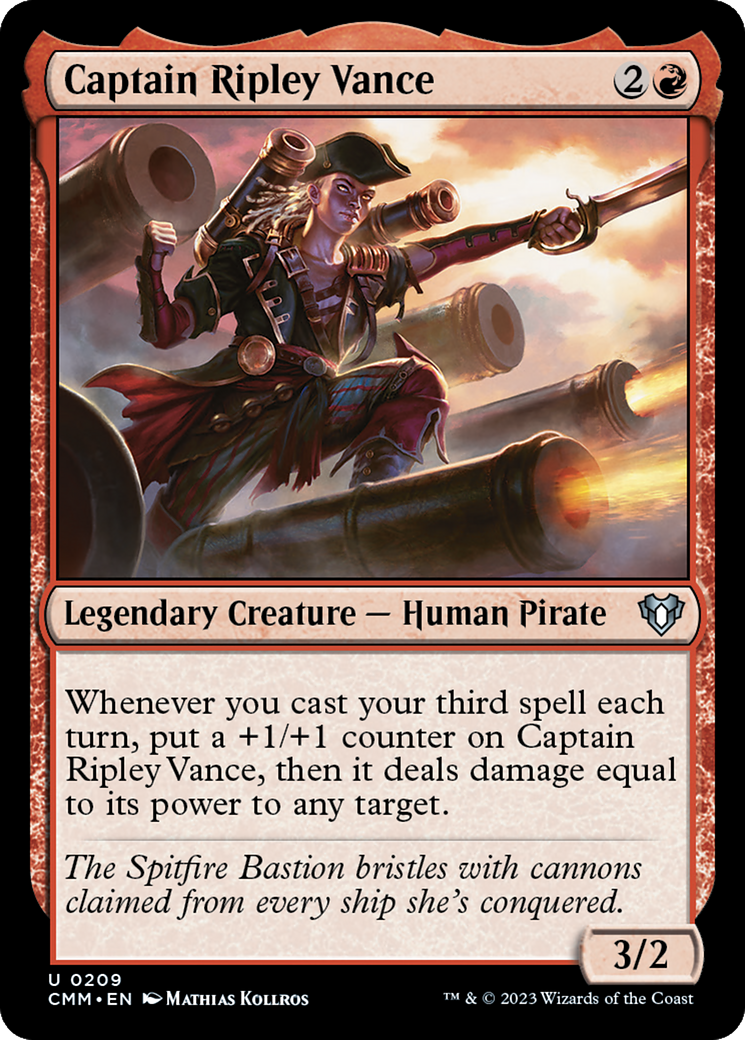 Captain Ripley Vance [Commander Masters] MTG Single Magic: The Gathering | Red Claw Gaming