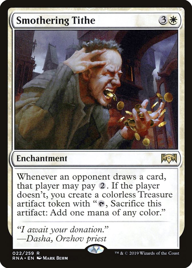 Smothering Tithe [Ravnica Allegiance] MTG Single Magic: The Gathering | Red Claw Gaming