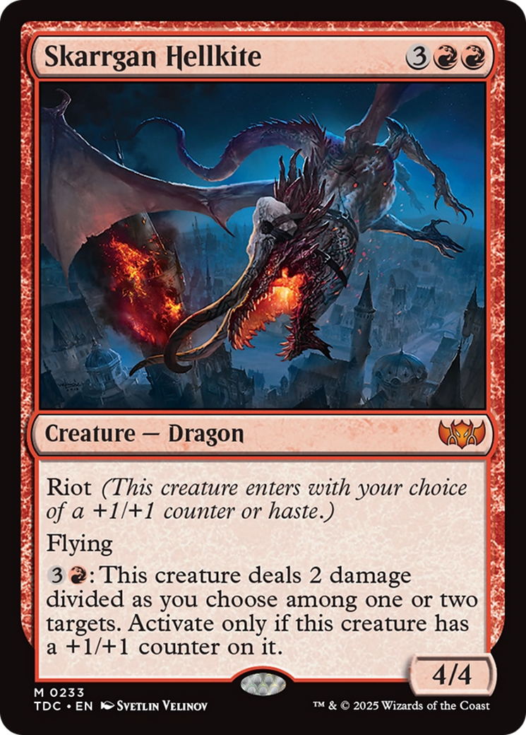 Skarrgan Hellkite [Tarkir: Dragonstorm Commander] MTG Single Magic: The Gathering | Red Claw Gaming