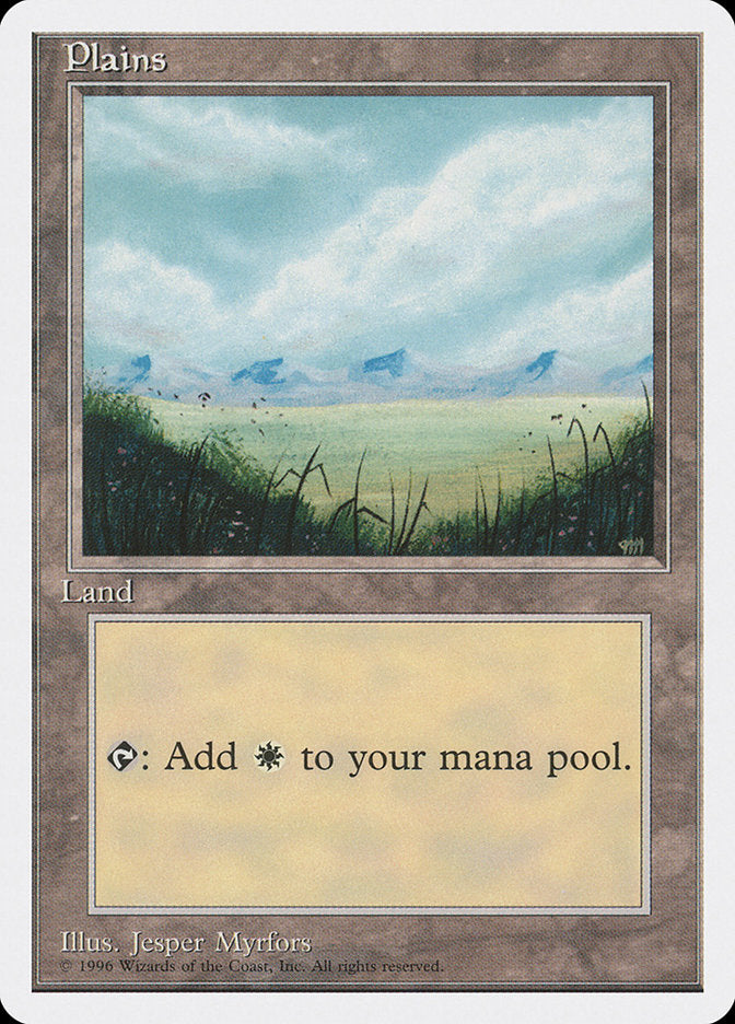 Plains (No Trees, Signature on Bottom Right) [Introductory Two-Player Set] MTG Single Magic: The Gathering | Red Claw Gaming