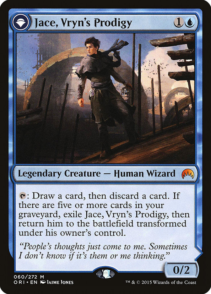 Jace, Vryn's Prodigy // Jace, Telepath Unbound [Magic Origins] MTG Single Magic: The Gathering | Red Claw Gaming