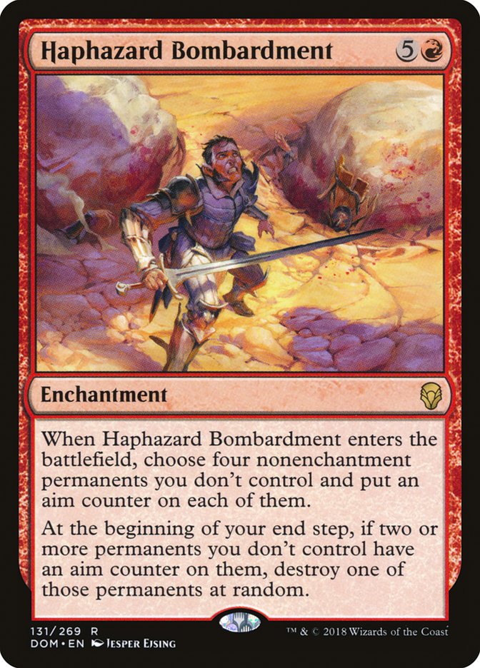 Haphazard Bombardment [Dominaria] MTG Single Magic: The Gathering | Red Claw Gaming